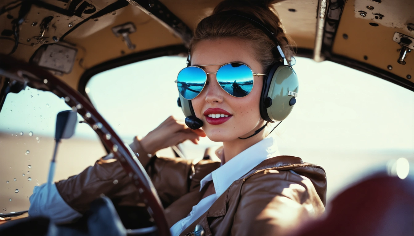 aviator Pin Up